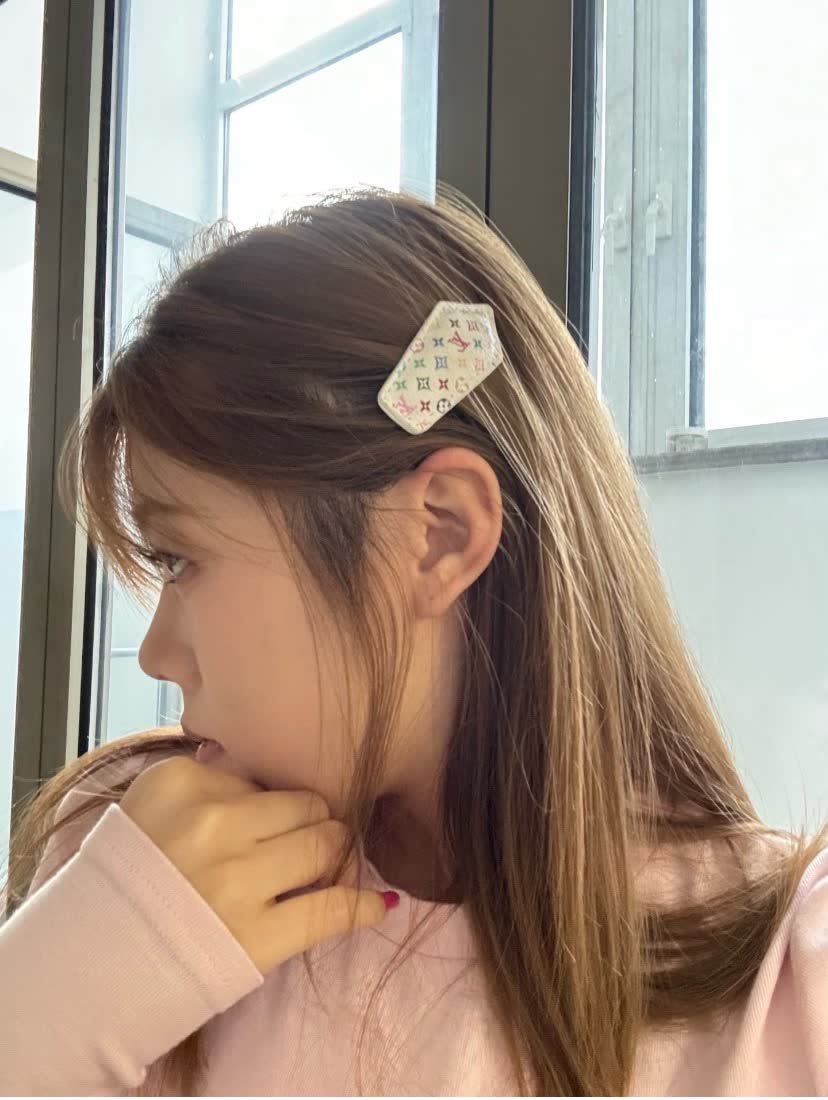 Louis Vuitton Multicolored Monogram Leather Hair Clip-LF1078